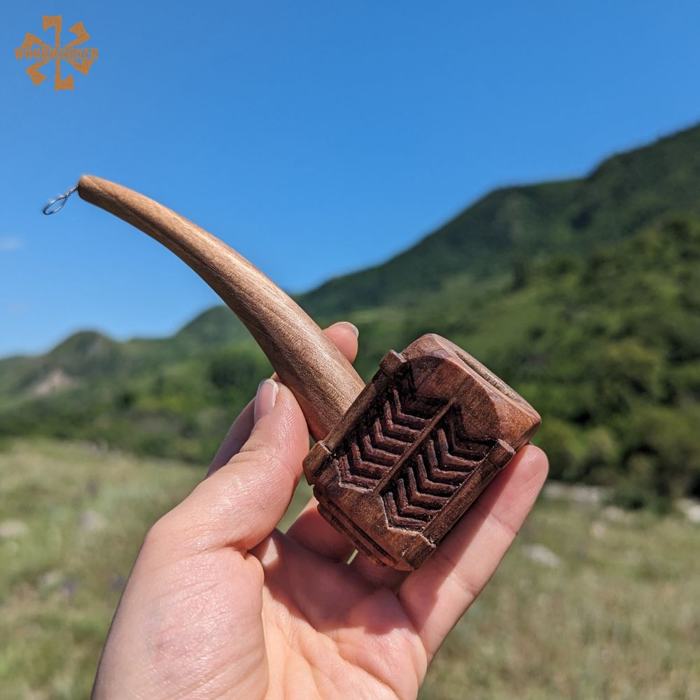 Thorin Oakenshield Pipe – Handcrafted Dark Walnut Smoking Pipe