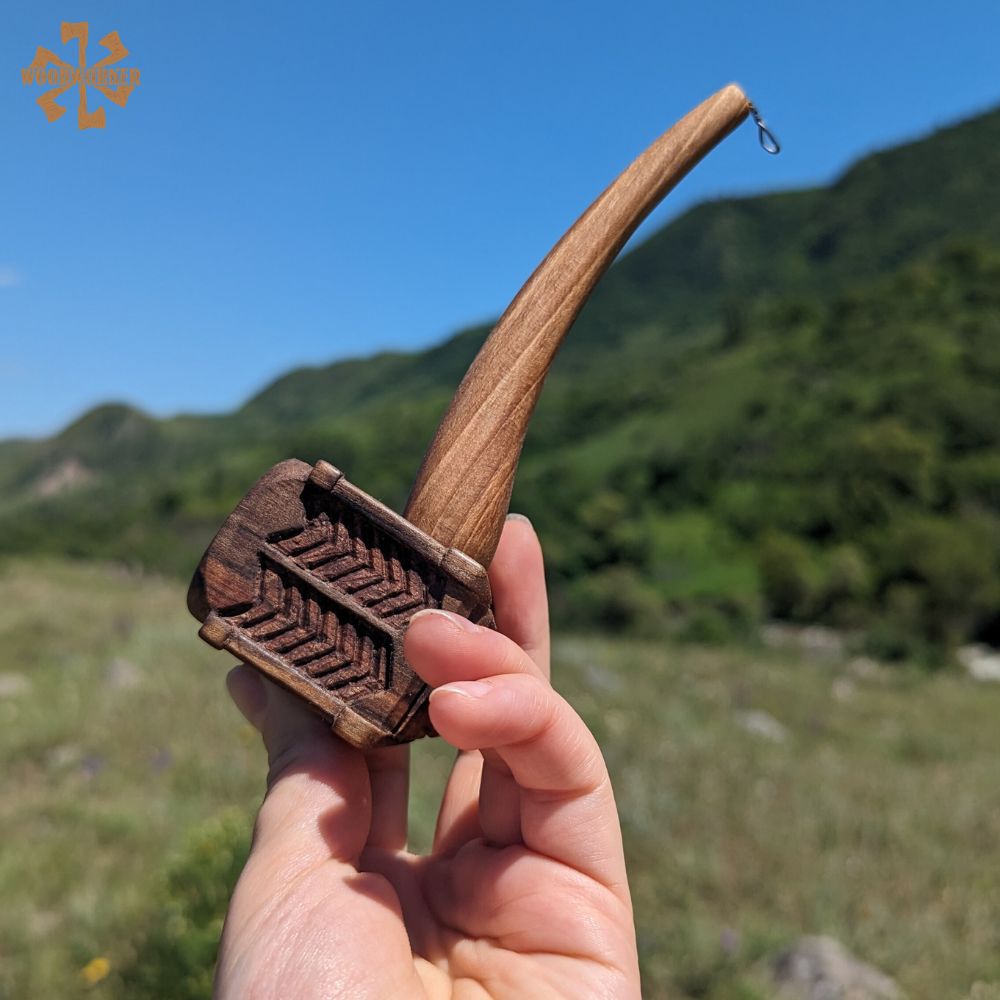 Thorin Oakenshield Pipe – Handcrafted Dark Walnut Smoking Pipe