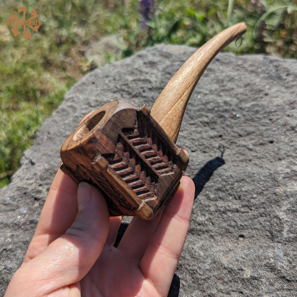 Thorin Oakenshield Pipe – Handcrafted Dark Walnut Smoking Pipe
