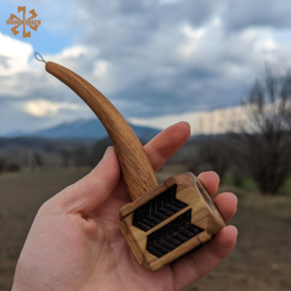 Thorin Oakenshield Pipe – Handmade Oak and Walnut Smoking Pipe