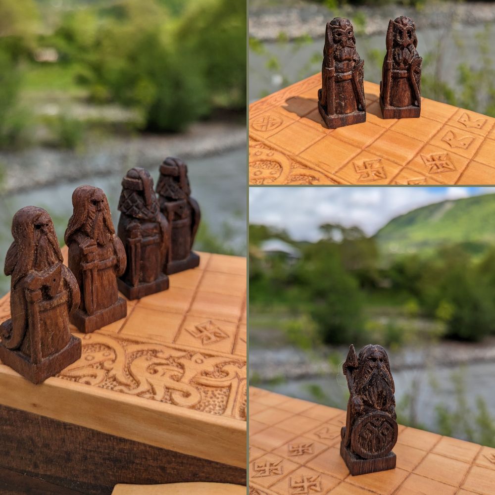 Handcrafted Tablut board game