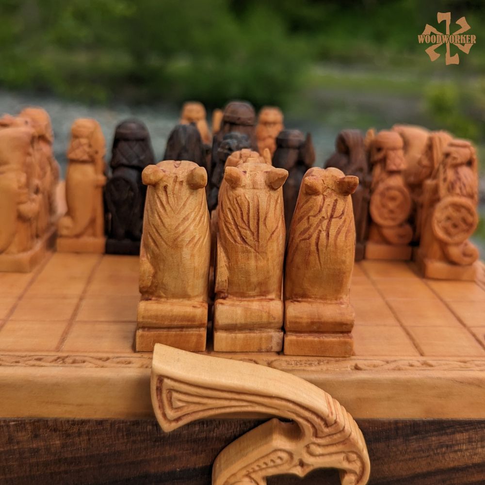 Three different Tablut board game sizes available